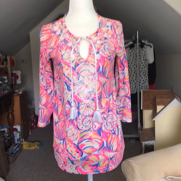 Lilly Pulitzer Tassel Top xs EUC - Picture 1 of 4